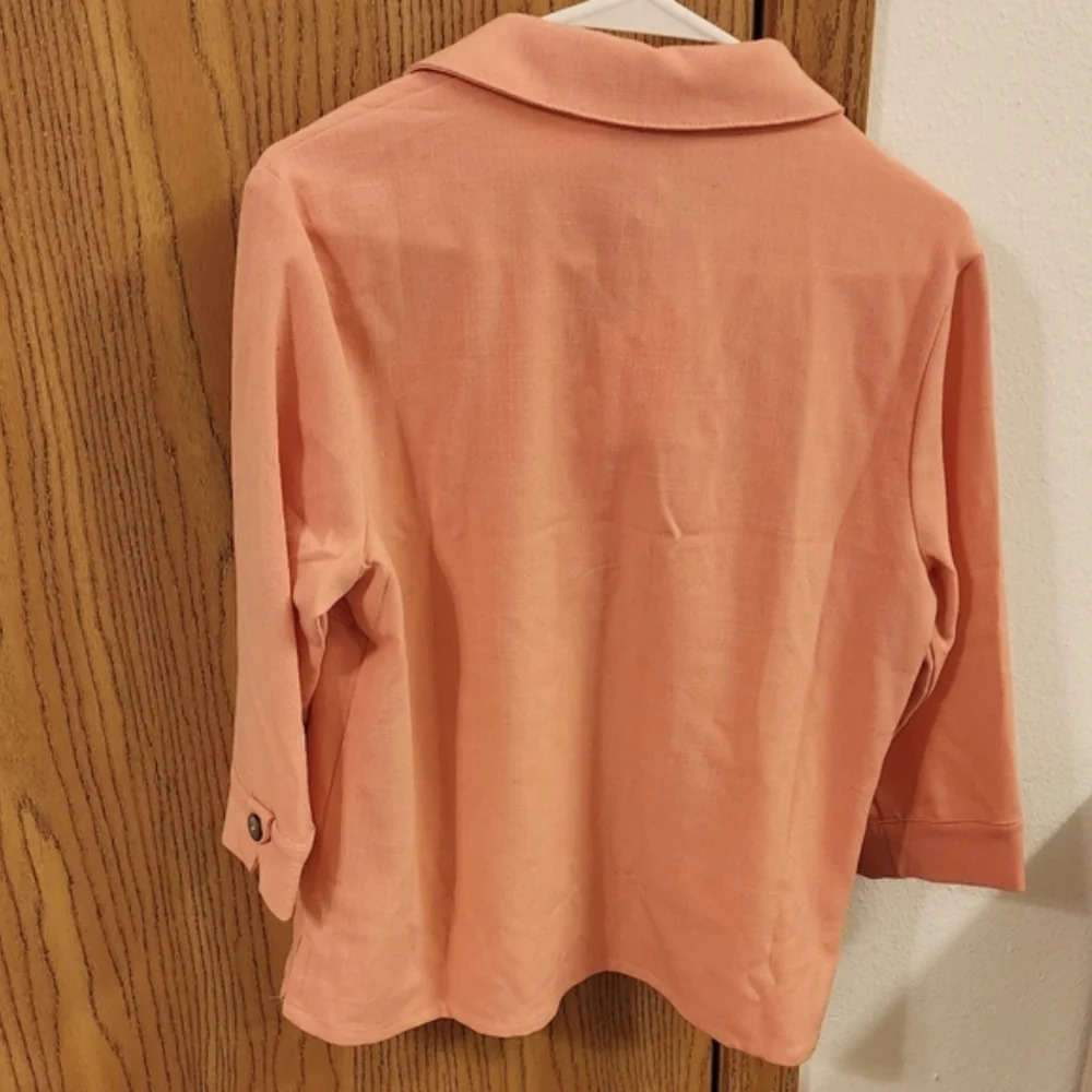 Koret Blouse Button Front Size Pm (Nwt) - image 4